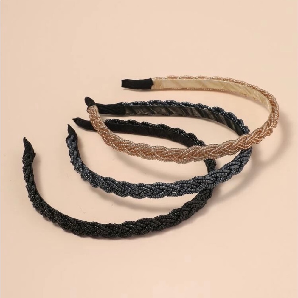 3 pcs Beaded headband |Hair hoop